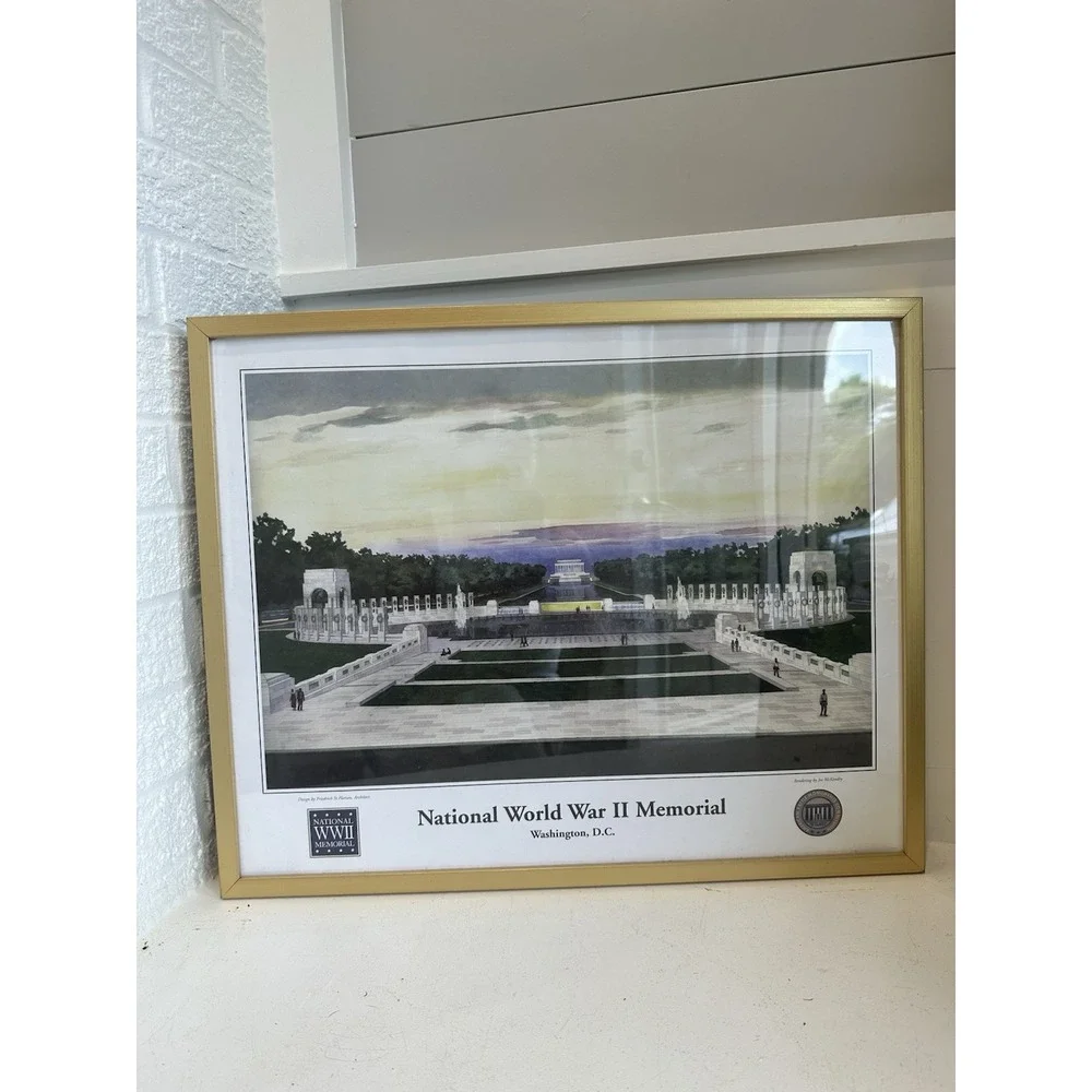 National World War II Memorial,‎ Washington D.C. 18 x 22  Framed Picture